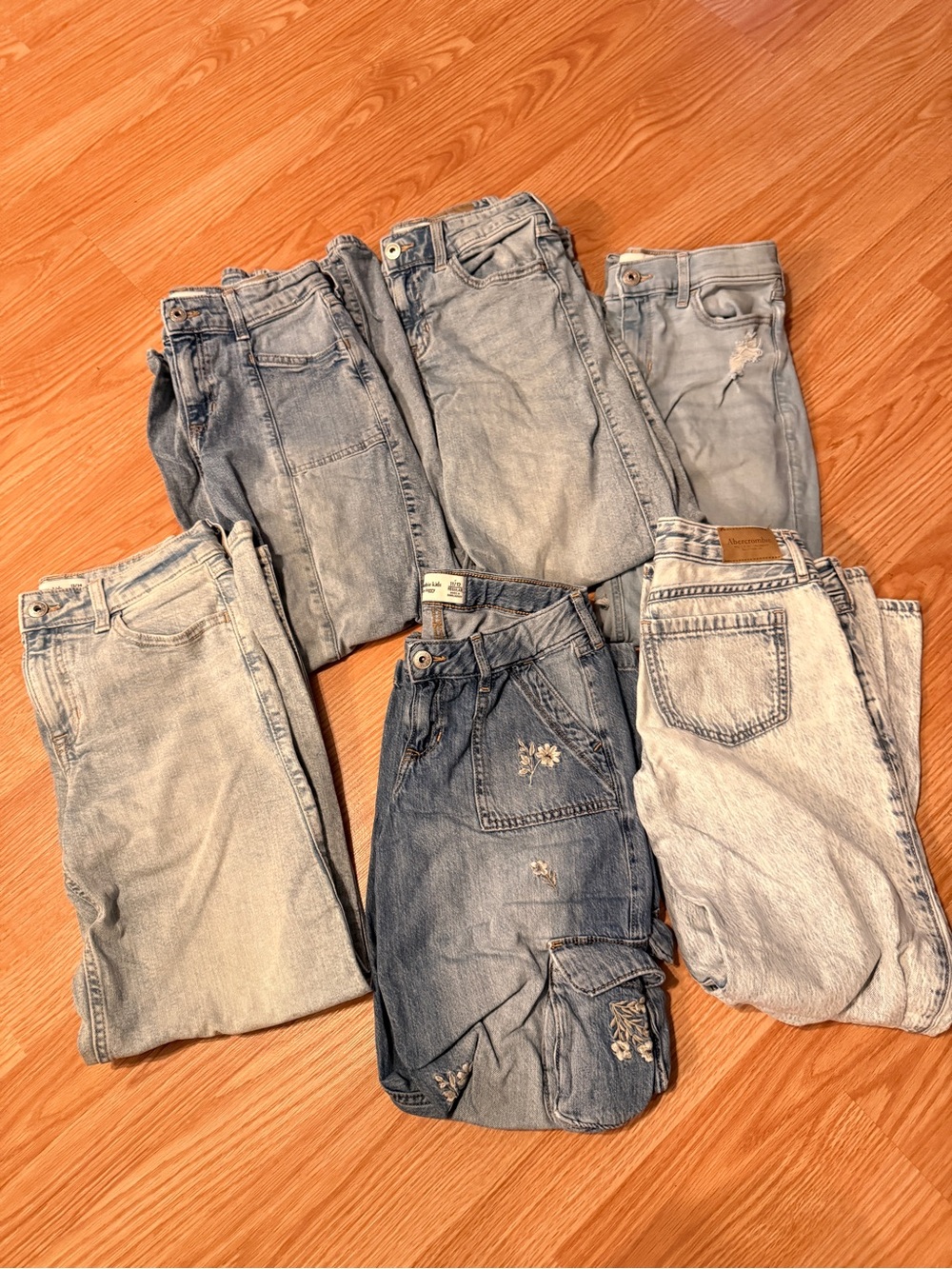 abercrombie kids Light Blue and Washed Denim Men's Jeans Bundle